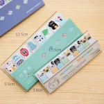 1pcs 만화 스티커 메모 포스트 스틱 마커 메모 스티커 북마크 귀여운 동물 고양이 개 편지지 사무실 학교 용품 A6754 - 이미지 2