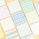 4 조각 lytwtw의 귀여운 카와이 유화 별이 빛나는 하늘 스티커 메모 메모 패드 편지지 사무실 학교 공급 플래너 스티커 - 이미지 3