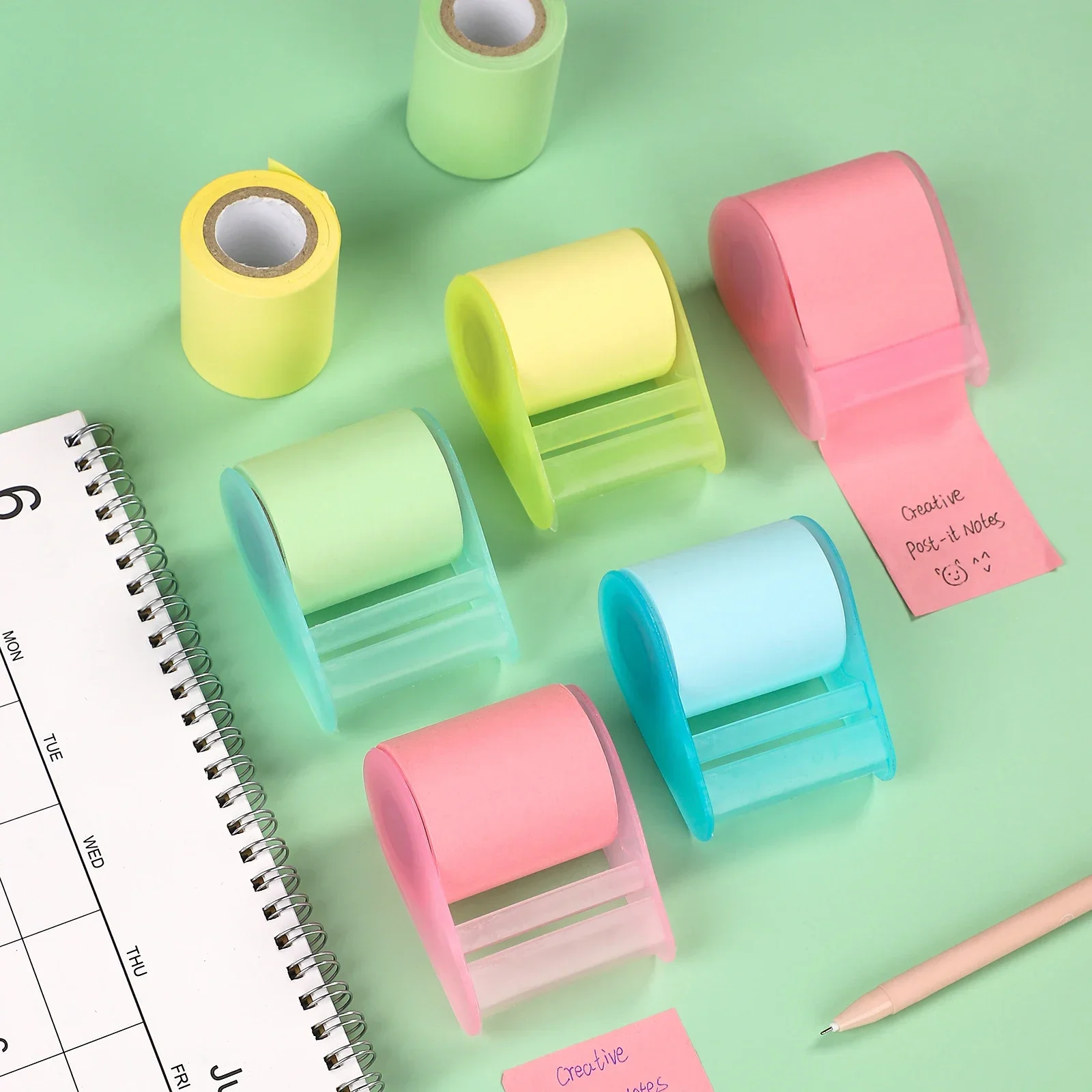 kf-S849c0da410b3494a9ac4288b5fb8199dt 1 Pc 크리 에이 티브 롤러 스티커 메모 일본식 절단 가능 저널 메모 스티커 DIY 스크랩북 장식 용품 편지지 - 이미지 1