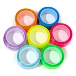 전문 5 롤 형광펜 스티커 투명 PET 형광 색인 탭 접착 스티커 롤 편지지 - 이미지 2