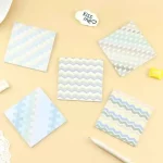 4 조각 lytwtw의 귀여운 카와이 유화 별이 빛나는 하늘 스티커 메모 메모 패드 편지지 사무실 학교 공급 플래너 스티커 - 이미지 2