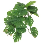 파충류용 인공 팜 식물 테라리움 재미있는 플라스틱 장식, 흡입 컵, 물고기 탱크 장식, 거미 인클로저