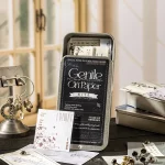 Mr. Paper 종이 부드러운 시리즈 특수 종이 철 상자 스티커 메모 크리 에이 티브 핸드북 재료 DIY 스크랩북 카드 일기 48Pcs in