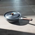 살반 캠핑 웍 경량 후라이팬 전골 냄비 가방 포함 캠핑용 조리용품 야외 요리기구 - 이미지 2