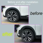 2Pcs 자동 앞 범퍼 사이드 윙 공기 흡입 흐름 벤트 후드 외부 장식 스티커 커버 블랙 탄소 섬유 자동차 스타일링 - 이미지 6