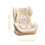 자동차 인형 안전 좌석 15-17cm 인형 만화 좌석 Labubu 모델 미니 플러시 안전 좌석 자동차 인테리어 액세서리 선물 - 이미지 6