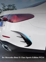 메르세데스-벤츠 W214 E-클래스 스포츠 버전용, 리어 윈드 나이프 개조 리어 바 브라이트 블랙 블레이드 자동차 스티커 외장 트림