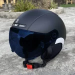 PEMILA 고글 렌즈 장착 사이클링 헬멧, 귀 보호 반사 스티커, 성인용 자전거 헬멧, MTB 도로 전자 자전거 헬멧