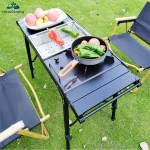 lohascamping 휴대용가스버너, 캠핑버너, 미니버너 ,휴대용버너,이소가스버너,플랫버너,고화력가스버너,부탄가스버너,그리들버너,igt버너 ,미니스토브, 접이식버너, 캠핑가스버너,캠핑버너세트, igt테이블,화로대테이블, 백패킹테이블, igt가변다리 , igt메쉬트레이，접이식 IGT 테이블, 경량 배낭 롤 테이블, 다기능 조절 가능 다리 책상, 데스크탑 버너, 바베큐 테이블,접이식테이블 - 이미지 3