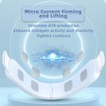 전기 얼굴 리프팅 장치 피부 회춘 V 얼굴 마사지 원격 제어 얼굴 미용 기기로 이중 턱 리프트 업 - 이미지 4