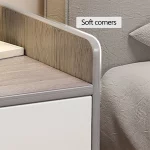 잠금 스토리지 Nightstand 사이드 보드 침실 가구 다층 스토리지 캐비닛과 현대 간단한 북유럽 침대 옆 테이블 서랍 - 이미지 6