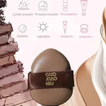 6pcs 세트 파우더 퍼프 습식 및 건식 이중 목적 미용 도구 미니 엄지 파우더 퍼프는 파운데이션 컨실러 블러쉬 디테일을 먹지 않습니다 - 이미지 3