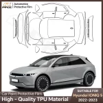 현대 아이오닉 5 2022 2023 액세서리 자동차 페인트 보호 필름 프리컷 PPF 키트 투명 데칼 스크래치 방지 투명 스티커