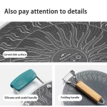 Naturehike 316 스테인레스 스틸 조각 캠핑 그릴 팬 비 스틱 코팅 벌집 조리기구 - 이미지 5