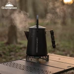 캠핑문 스테인리스 대용량 핸드 브루드 커피포트 캠핑용 차 만들기 주전자 가정용 주방용품