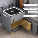 가족 다기능 침대 옆 테이블 안전 통합 침실 캐비닛 작은 간단한 침대 옆 테이블 홈 침대 옆 서랍 캐비닛 - 이미지 4