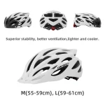 CAIRBULL 고글 자전거 헬멧 사이클링 Mtb 경량 일체형 헬멧 사이즈 L(후면 LED 라이트 포함) 스포츠용 하프 캡 55-61cm - 이미지 5