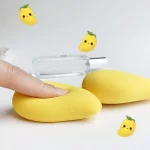 12/2pcs 망고 모양 소프트 메이크업 스펀지 페이스 뷰티 코스메틱 파우더 퍼프 파운데이션 컨실러 크림 메이크업 블렌더 도구 - 이미지 3