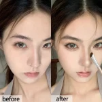 플랫 앵글 코 섀도우 메이크업 브러쉬 전문 소프트 아이 섀도우 코 컨투어링 브러쉬 전문 뷰티 화장품 도구 - 이미지 2