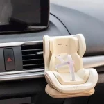 자동차 인형 안전 좌석 15-17cm 인형 만화 좌석 Labubu 모델 미니 플러시 안전 좌석 자동차 인테리어 액세서리 선물 - 이미지 2