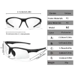 LOISRUBY 스타일 포토 크로 믹 선글라스 남자 여자 야외 Mtb 자전거 사이클링 Runnging 안경 스포츠 자전거 Windproof 고글 - 이미지 2