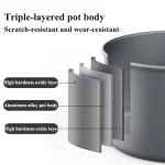 네이처하이크 캠핑 냄비 세트 4-7 명 알루미늄 합금 조리기구 냄비 세트 휴대용 야외 피크닉 식기 캠핑 조리기구 키트 - 이미지 4