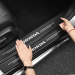 5Pcs 자동차 도어 스티커 임계 값 안티 스크래치 데칼 액세서리 Honda Civic Fit Accord City Vezel CR-V S660 Odyssey HR-V - 이미지 4