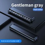 금속 자동차 임시 주차 카드 회전 전화 번호판 알루미늄 스티커, 자동차 스타일링 액세서리 - 이미지 6