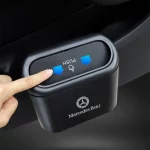 메르세데스 벤츠 AMG W177 W176 X166 X167 C257 C218 X253 C118 C117 용 차량용 휴지통 수납함 걸이형 쓰레기통 인테리어 액세서리 - 이미지 3