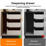 침실 머리맡 캐비닛 다기능 서랍 보관 캐비닛 북유럽 간단한 다층 보관함 머리맡 캐비닛 - 이미지 2