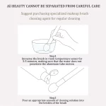 3D 코 섀도우 브러쉬, 페이셜 윤곽 메이크업 브러쉬, 부드러운 헤드 블러쉬 하이라이트, 한국 화장품, 여성 얼굴 미용 도구 - 이미지 6