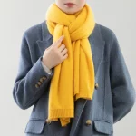 고급스러운 미니멀리스트 스타일, 가을 겨울용 100% 순수 캐시미어 스카프, 남녀 공용 12가지 별자리 디자인 신상 스카프 - 이미지 2