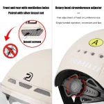 PEMILA 고글 렌즈 장착 사이클링 헬멧, 귀 보호 반사 스티커, 성인용 자전거 헬멧, MTB 도로 전자 자전거 헬멧 - 이미지 4