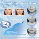 얼굴 EMS 페이셜 리프터 뷰티 장치 이중 턱 리무버 V-라인 업 페이스 리프트 셰이퍼 벨트 용 진동 턱업 V 페이스 마사지 - 이미지 2