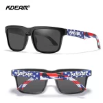 KDEAM 광변색 및 편광 선글라스 남성 카테고리 3 편광 선글라스 여성 독특한 프레임 표면 안경 케이스 포함 - 이미지 3