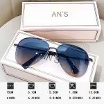 1pc 비행가 패션 큰 얼굴 운전 승마 남성용 세련된 유행 성격 선글라스 - 이미지 3