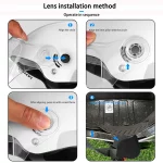 PEMILA 고글 렌즈 장착 사이클링 헬멧, 귀 보호 반사 스티커, 성인용 자전거 헬멧, MTB 도로 전자 자전거 헬멧 - 이미지 6