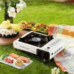 휴대용 야외 가스 스토브, 캠핑 바베큐 및 가정 요리에 적합합니다. 가볍고 컴팩트하여 야외 피크닉에 적합합니다. - 이미지 4