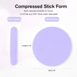 압축 페이스 워시 퍼프(보관함 포함) 메이크업 리무버용 페이셜 클렌징 스펀지 라운드 페이스 워시 스펀지 스킨케어 뷰티 도구 - 이미지 6