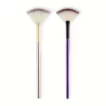 1pc 팬 모양의 하이라이트 브러쉬 컨투어 브러쉬 블렌딩 형광펜 메이크업 브러쉬 페이스 루스 파우더 브러쉬 화장품 뷰티 도구