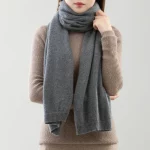 고급스러운 미니멀리스트 스타일, 가을 겨울용 100% 순수 캐시미어 스카프, 남녀 공용 12가지 별자리 디자인 신상 스카프 - 이미지 6