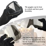 레트로 오토바이 고글 안경 방풍 모토크로스 선글라스 빈티지 헬멧 안경 사이클링 레이싱 카페 레이서 - 이미지 6