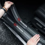 5Pcs 자동차 도어 스티커 임계 값 안티 스크래치 데칼 액세서리 Honda Civic Fit Accord City Vezel CR-V S660 Odyssey HR-V