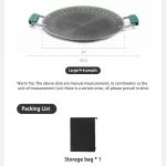 Naturehike 316 스테인레스 스틸 조각 캠핑 그릴 팬 비 스틱 코팅 벌집 조리기구 - 이미지 4