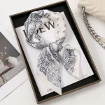 68*68cm 패션 페이즐리 인쇄 스카프 여성 헤어 스카프 실크 머리띠 두건 머리 스카프 여성 스퀘어 Hijab 스카프 여성용 - 이미지 4