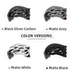 CAIRBULL 고글 자전거 헬멧 사이클링 Mtb 경량 일체형 헬멧 사이즈 L(후면 LED 라이트 포함) 스포츠용 하프 캡 55-61cm - 이미지 3