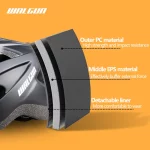 WALGUN 초경량 205g 자전거 헬멧 도로 자전거 헬멧 승마 장비 일체형 남여 스쿠터 경량 헬멧 - 이미지 2