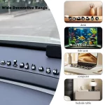 귀여운 작은 석탄 공 검은색 엘프 자동차 실내 장식 재미있는 자동차 센터 콘솔 백미러 장식품 14개 (차량용) - 이미지 3