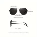 남성 및 여성을 위한 사각형 편광 광변색 안경 금속 프레임 운전에 이상적 - 이미지 4