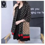 새로운 양면 스카프 캐시미어 패션 여성 가을, 겨울 방풍 따뜻한 두꺼운 캐시미어 목도리 머리 스카프 - 이미지 4